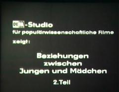 ... weil ich kein Kind mehr bin ... – Beziehungen zwischen Jungen und Mädchen – 2. Teil