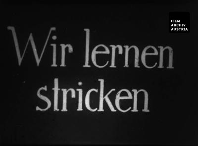 Wir lernen stricken – I. Teil