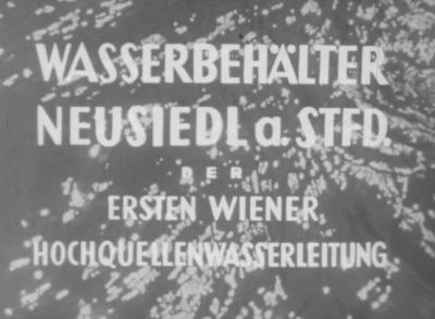 Wasserbehälter Neusiedl a. STFD. der ersten Wiener Hochquellenwasserleitung