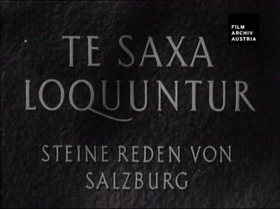 Te Saxa Loquuntur – Steine reden von Salzburg