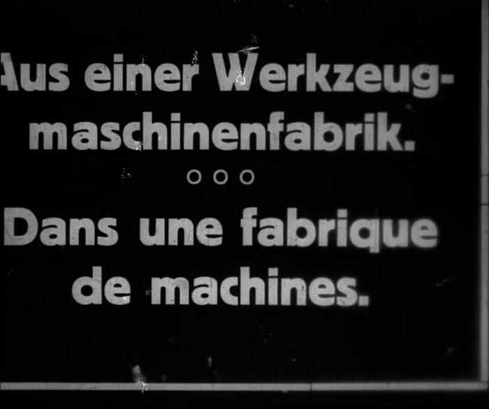 Aus einer Werkzeugmaschinenfabrik