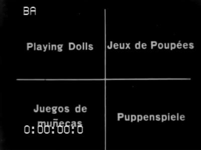 Playing Dolls – Jeux de Poupées – Juegos de muñecas – Puppenspiele