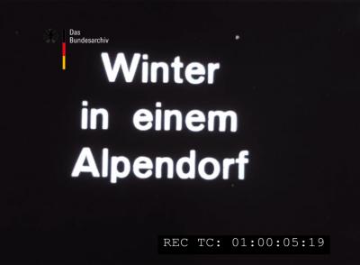 Winter in einem Alpendorf