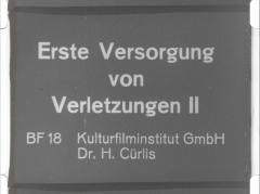 Erste Versorgung von Verletzungen II