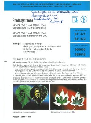 Photosynthese – Stärkebildung I+II [Begleitmaterial]
