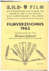 SHB-Film. Filmverzeichnis 1963