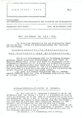 SHB-Film-Post, H. 6/1947