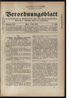 Unterrichtsfilm und Stehbild an österreichischen Schulen, Durchführungsbestimmungen. (Erl. v. 12. Mai 1939, Z. IV–3c–321.749/139.)