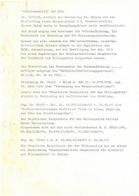 Geschichte der SHB – Erlässe, Verordnungen, 1945–1968