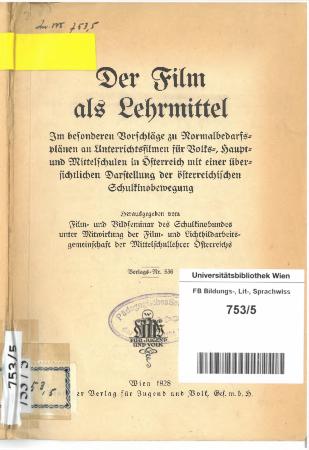 Der Film als Lehrmittel