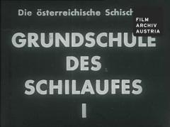 Grundschule des Schilaufes